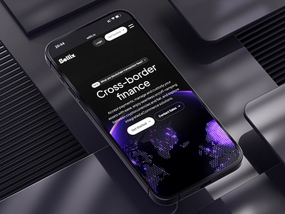 Sellix - Mobile Version UI & 3D 3d 3d animation 3d illustration 3d render crypto daretoshare24 dark mode interaction interactive lottie mobile responsive ui ux web design web3 website