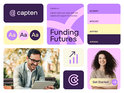 Capten Brand Visual Identity abstract ai logo branding c logo capital logo finance logo fintech logo futuristic logo investment logo logo market logo minimal money logo payment logo saas logo startup logo tech logo wallet logo web logo web3 logo