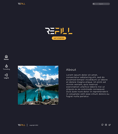 ReFil Website - Review Film Website ui