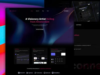 LANDING PAGE DEISGN | UI/UX agency figma graphic design landingpage ui ux