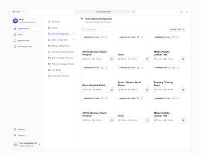 Voice AI Agents - SAAS ai saas app design branding design illustration investment logo minimal mobile ui saas app saas design ui uiux uxdesign web app design