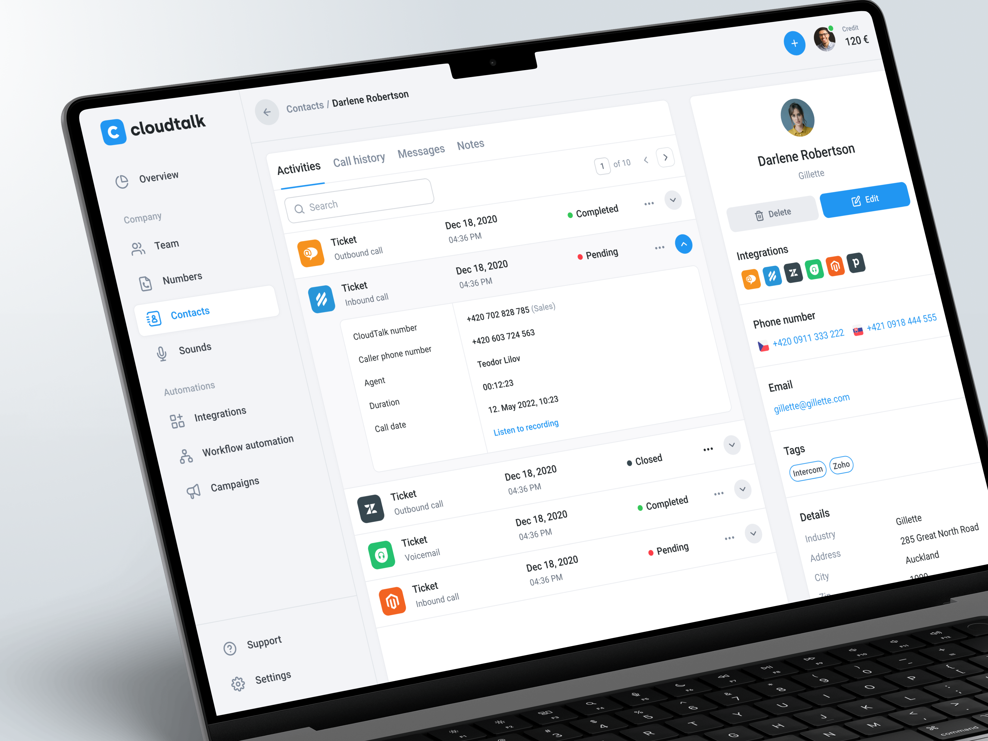 Example of Web App UX/UI
