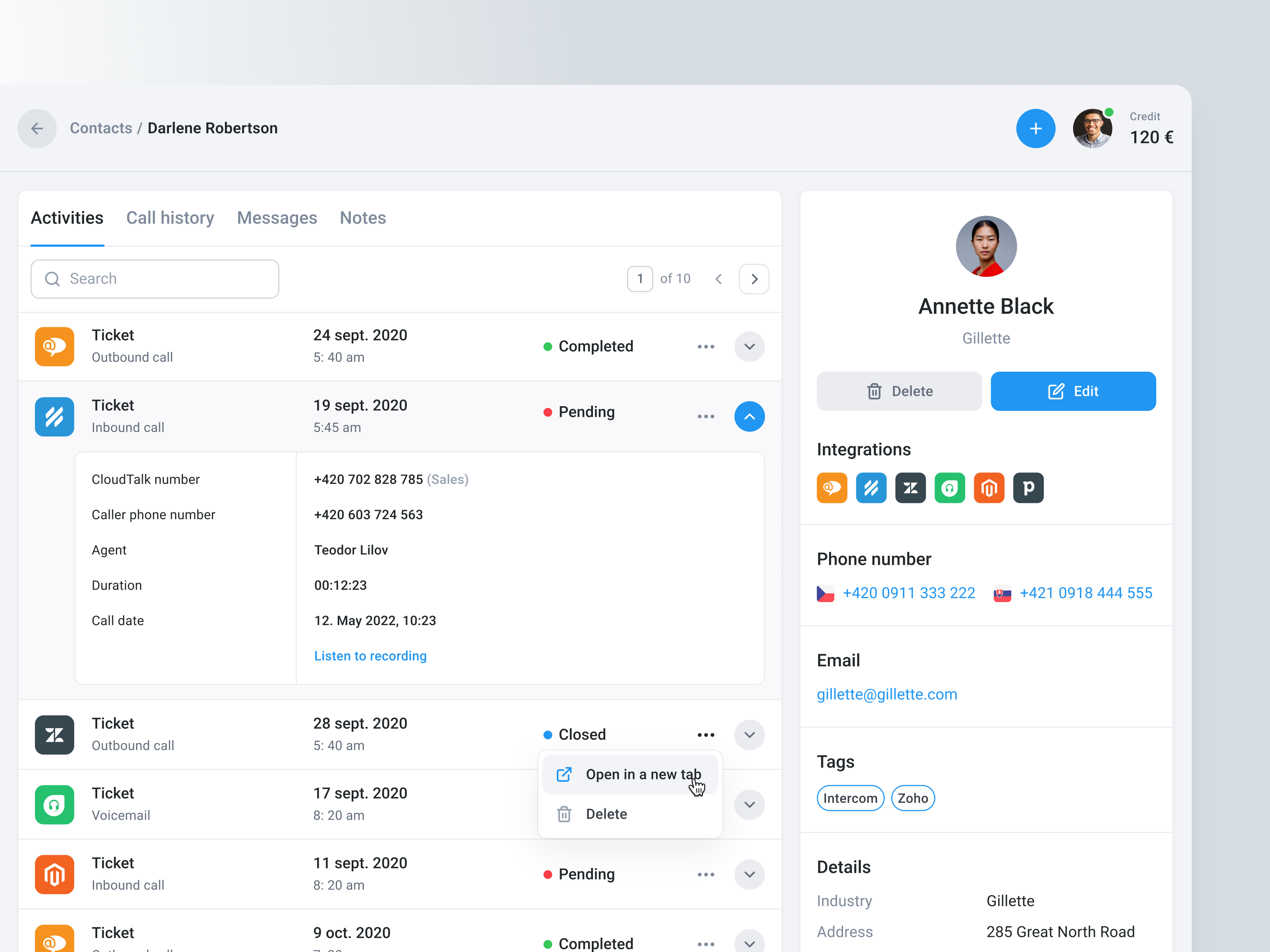 Example of Web App UX/UI
