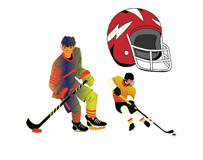 Ice Hockey Icons animation graphic design icons