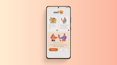 EWL App | Redesign 2024 android employment agency figma job agenncy mobile app ui ux