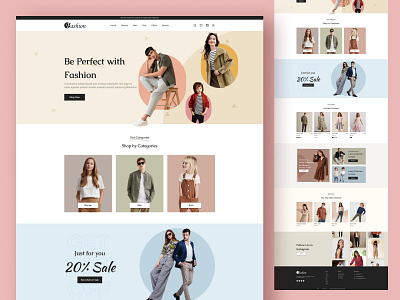 E-Commerce Clothing Website🛍️✨ child wear cloth store clothes clothes website e commerce e shop fashion landing page online business sell clothes shoping uiux web design website website design website development women style wordpress