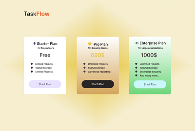 Pricing table for a SaaS website branding design figma graphic design illustration logo ui user experience ux