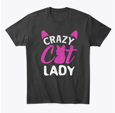 “Crazy cat lady” cat t-shirt design! cat catfashion catlovers catloversclub catstyle cattee catteeth cattshirt fashionstatement giftideas kittywear purrfectdesign uniquetshirt