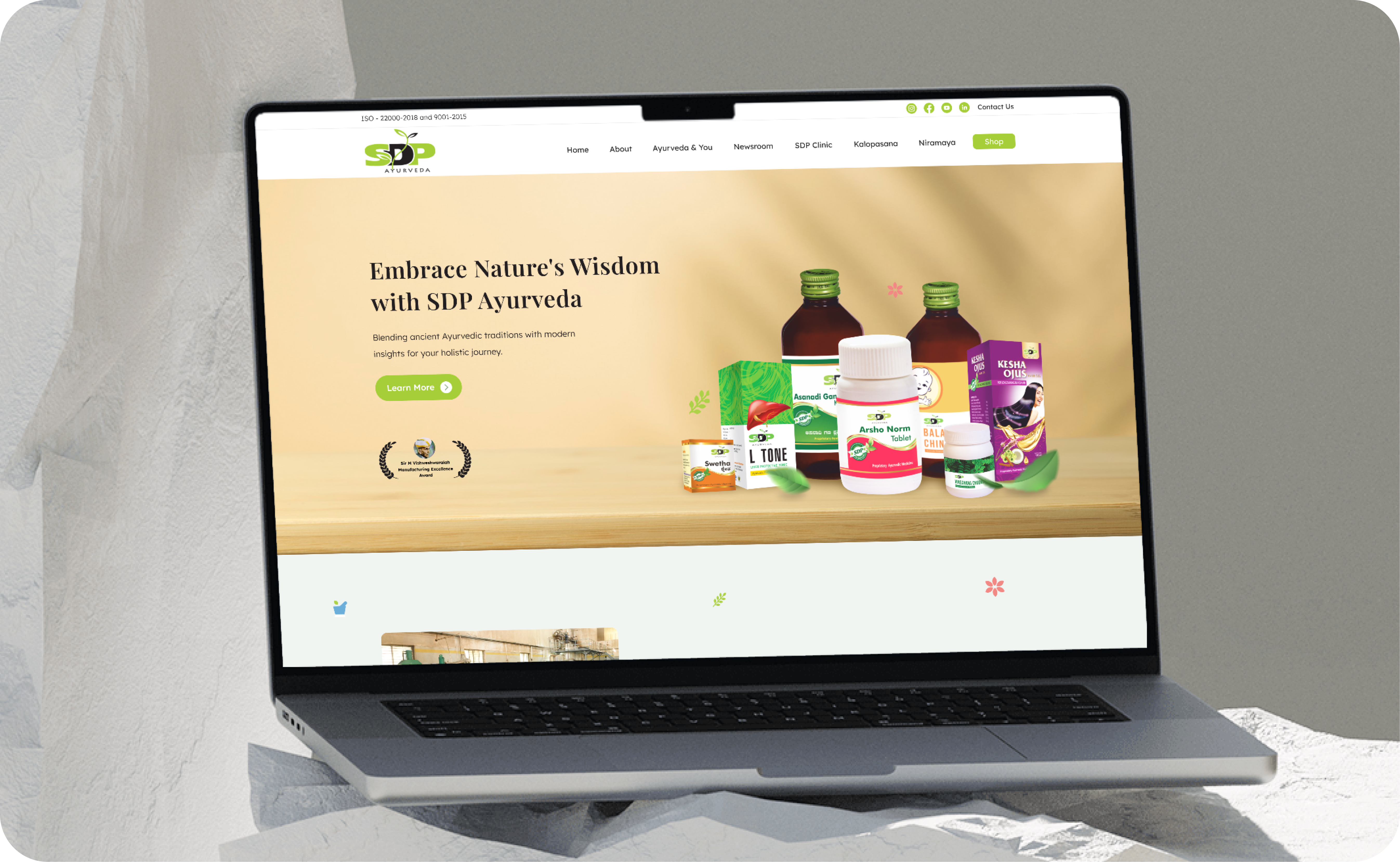 SDP Ayurveda - Web design appdesign branding design designinspiration dribbblers graphic design icon logo typography ui uidesigner uitrends uiux userinterface ux uxdesigner web website