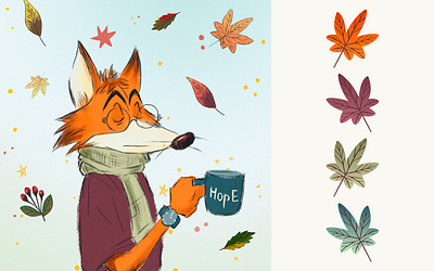 ILLUSTRATION CHARACTER DESIGN autumn illustration characters