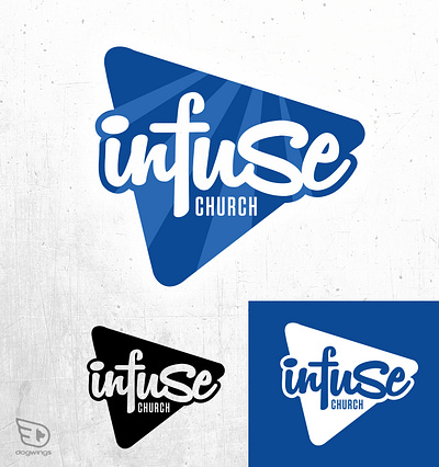 Church logo concepts chipdavid chrurch design dogwings faith logo vector