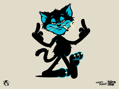 Its Friday! cat character design design graphics illustration middle finger t shirt design tee design vector vector design