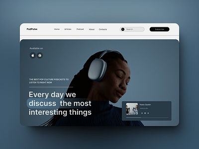 PodPulse 💗 design ui web