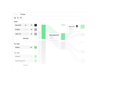 Sankey diagram tool data data visualisation desktop diagram formfac info infographic product design sankey sankey chart sankey diagram software ui uiux visual data