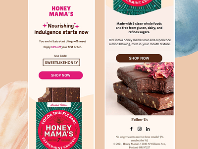 Honey Mama's - Email Design/Template/Newsletter branding email campaign email design email newsletter email template graphic design klaviyo mailchimp newslatter template ui