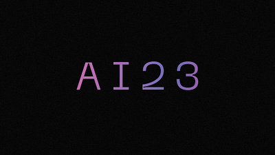 AI23 branding graphic design logo