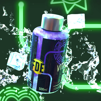 bottle-spin animation 3d animation bottle splash water