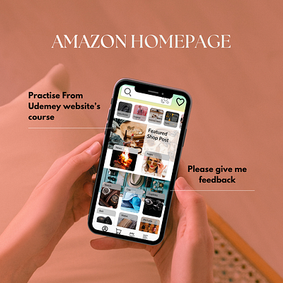 Amazon Home Page (Practice) amazon ecommerce homepage ui