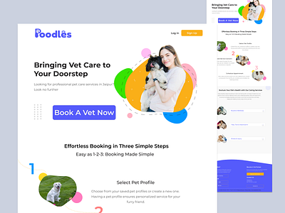 Poodle's Web Interface 3d branding graphic design ui