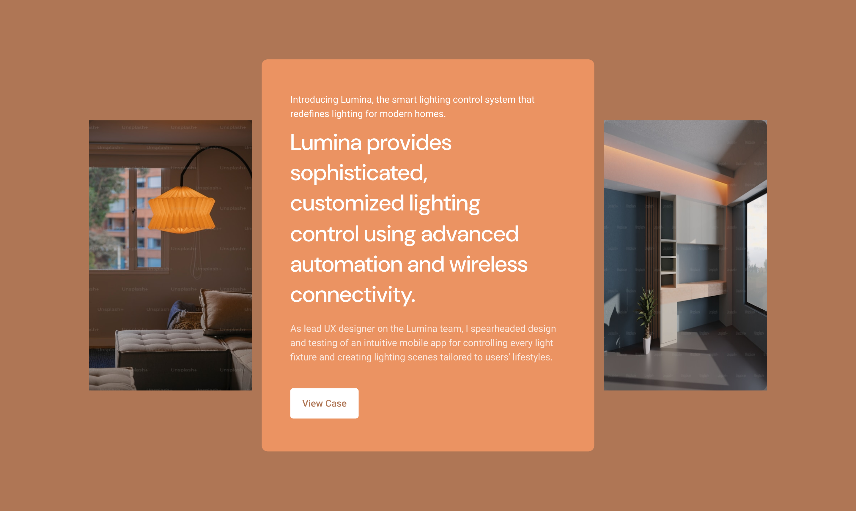 LUMINA- Smart Lighting for Modern Homes 3d animation branding design designer figma graphic design illustration landing page logo motion graphics ui web design