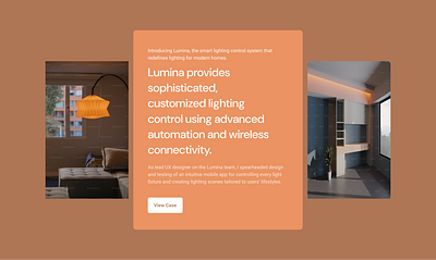 LUMINA- Smart Lighting for Modern Homes 3d animation branding design designer figma graphic design illustration landing page logo motion graphics ui web design