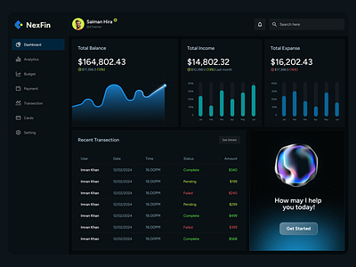 Nexfin | AI-Powered Fintech Web App Dashboard UX/UI Design ai powered ai powered fintech ai powered fintech web app ai powered uxui ai powered web app uxui design dashboard design dashboard uxui dashboard uxui design finance finance design finance uxui finance web app fintech fintech design fintech uxui fintech web app fintech web uxui web app uxui
