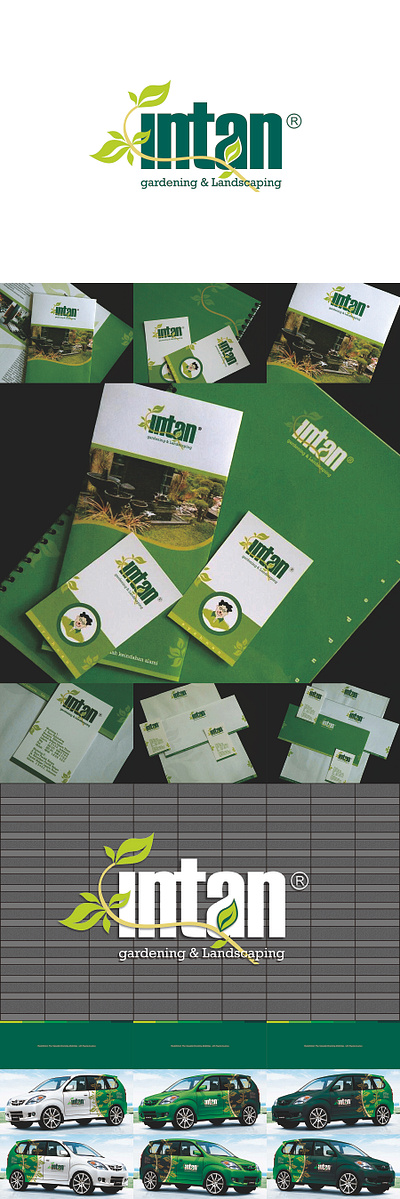 Developing Valuable Brand of INTAN GARDENING 2007 branding design graphic design logo typography