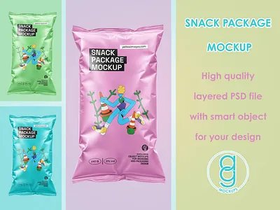 Snack Package Mockup 3d branding branding design design free mockup free template identity illustration label design logo design mockup free mockupdesign pack package package design packaging snack mockup snack package mockup free template free