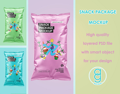 Snack Package Mockup 3d branding branding design design free mockup free template identity illustration label design logo design mockup free mockupdesign pack package package design packaging snack mockup snack package mockup free template free