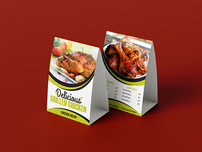 Restaurant Table Tent Design banner branding business identity cafe dinner display flyer food graphic design label marketing menu mockup packaging print promotion restaurant showcase stand table tent