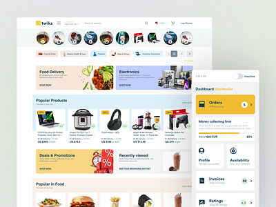 Twiks - e-commerce Platform app application branding casestudy discovery ecommerce ios mobile research ux webapp website