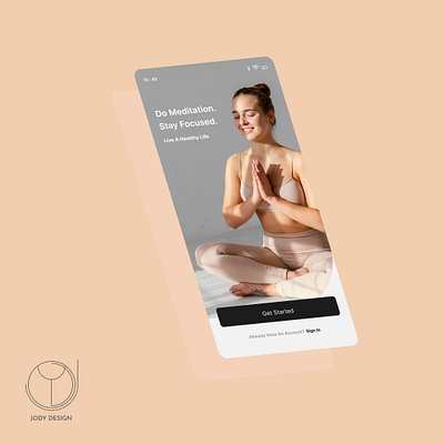 📲 UI/UX design of meditation and yoga application🧘🏼‍♀️✨