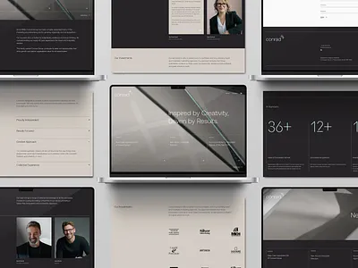Conrad Group Website branding logo ui uiux ux website website design