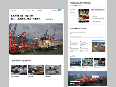 SHIPLOGMUL - Logistic Supply Chain Management Website landing page logistic scm scm company shipping supply chain managemen ui ui ux design warehouse web design