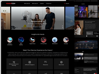 NSIGHTECH Website UI