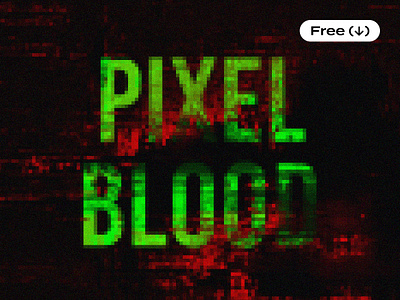 Bloody Pixel Text Effect blood bloody creepy download effect free freebie halloween monitor photoshop pixel pixelated pixelbuddha psd retro scary screen template text vintage