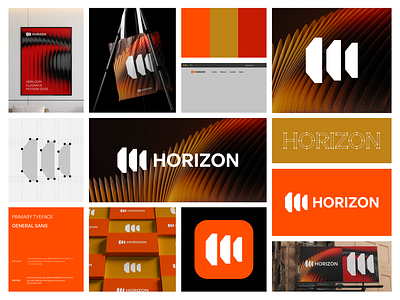 Horizon Brand Identity, Real estate Logo brand agency brand and identity brand design brand designer brand identity brand identity design branding branding and identity corporate identity identitydesign logo logodesign logos modern logo