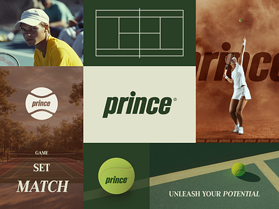 Prince Brand Concept 1990s brand branding retro sport sports tennis tennis ball vibe