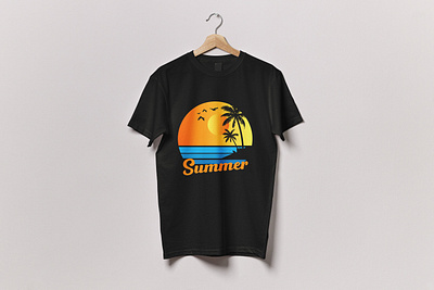 Summer T-shirt Design | T-shirt Design branding design graphic design illustration summer t shirt t shirt t shirt design typography typography t shirt design vector