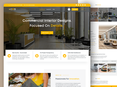 Web Design for a Commercial Design Firm