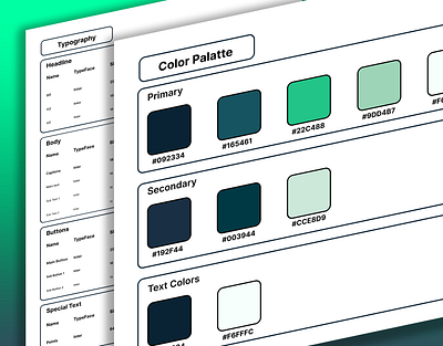 Design System color design structure system typography