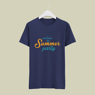 Summer T-Shirt Design | Typographi T-shirt design | Summer Party app branding design graphic design illustration logo summer t shirt t shirt t shit dsign typography ui ux vector