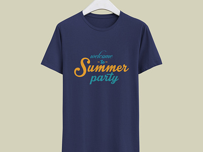 Summer T-Shirt Design | Typographi T-shirt design | Summer Party app branding design graphic design illustration logo summer t shirt t shirt t shit dsign typography ui ux vector