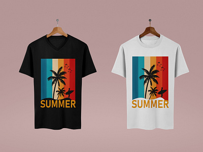 Summer Surfing T-shirt Design | Summer Betch T-shirt Design app branding design graphic design illustration logo summer summer t shirt design typography typography t shirt desing ui ux vector