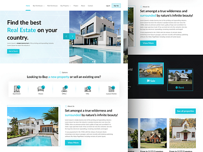 Website UI for a Real Estate Aggregation Platform