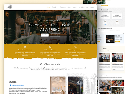 Website Design for a Hospitality Provider