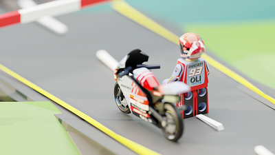 Marc Marquez Lego Scene 3d 3d modeling artwork blender design graphic design illustration lego model motogp