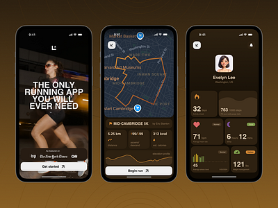 LaceUp: Enterprise All-in-One Running App Design active app branding design figma illustration logo mobile mobile app monochromatic running running app soft corner ui ui ux ui ux design