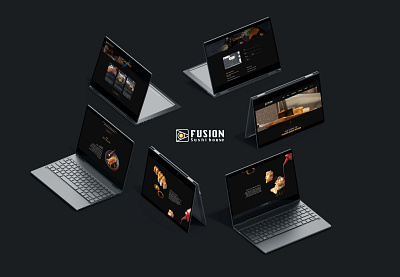 Fusion Sushi House Website animation fusion sushi graphic design livewebsite sushi typography ui ux ux design uxui website websitedesign