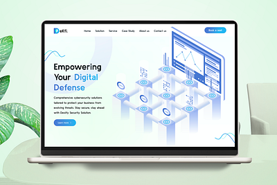 DeKfi Digital Cyber Security website design light mood app app design app ui best design best ui best ui design creative cyber security cyber website design digital defense digital security free mobile app modern recent ui web design website website design